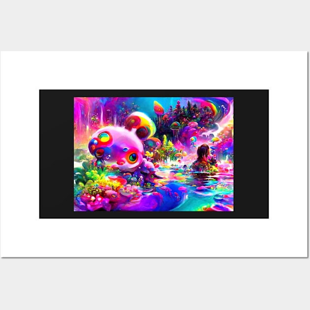 Color Globs | Mystical Rainbow Reef Wall Art by AlexandrAIart